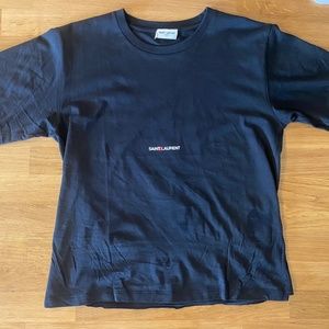 Saint Laurent Rive Gauche Logo T Shirt size XS